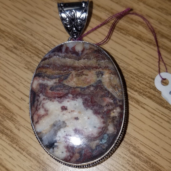 New Sterling Silver Jasper Pendant - Picture 1 of 7